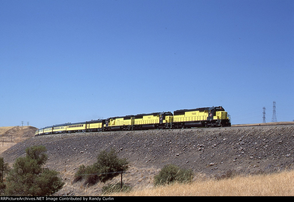 CNW 7000 West on AAR special near Oroville